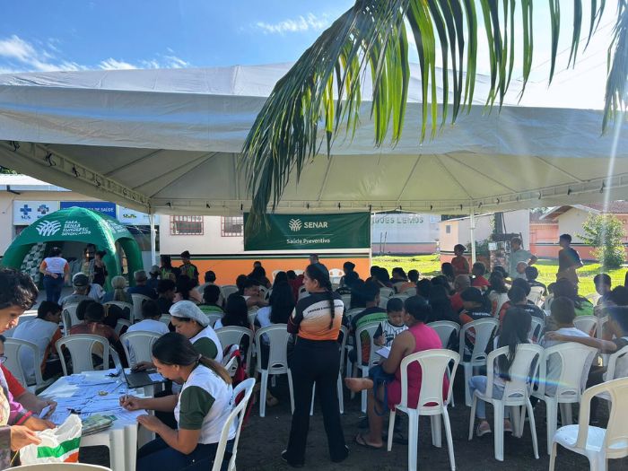 Senar Amazonas leva saúde e conhecimento ao homem e mulher do campo em Rio Preto da Eva
